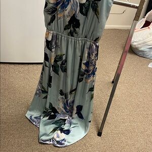 Show Me Your MuMu Floral Maxi Dress - Blue and White